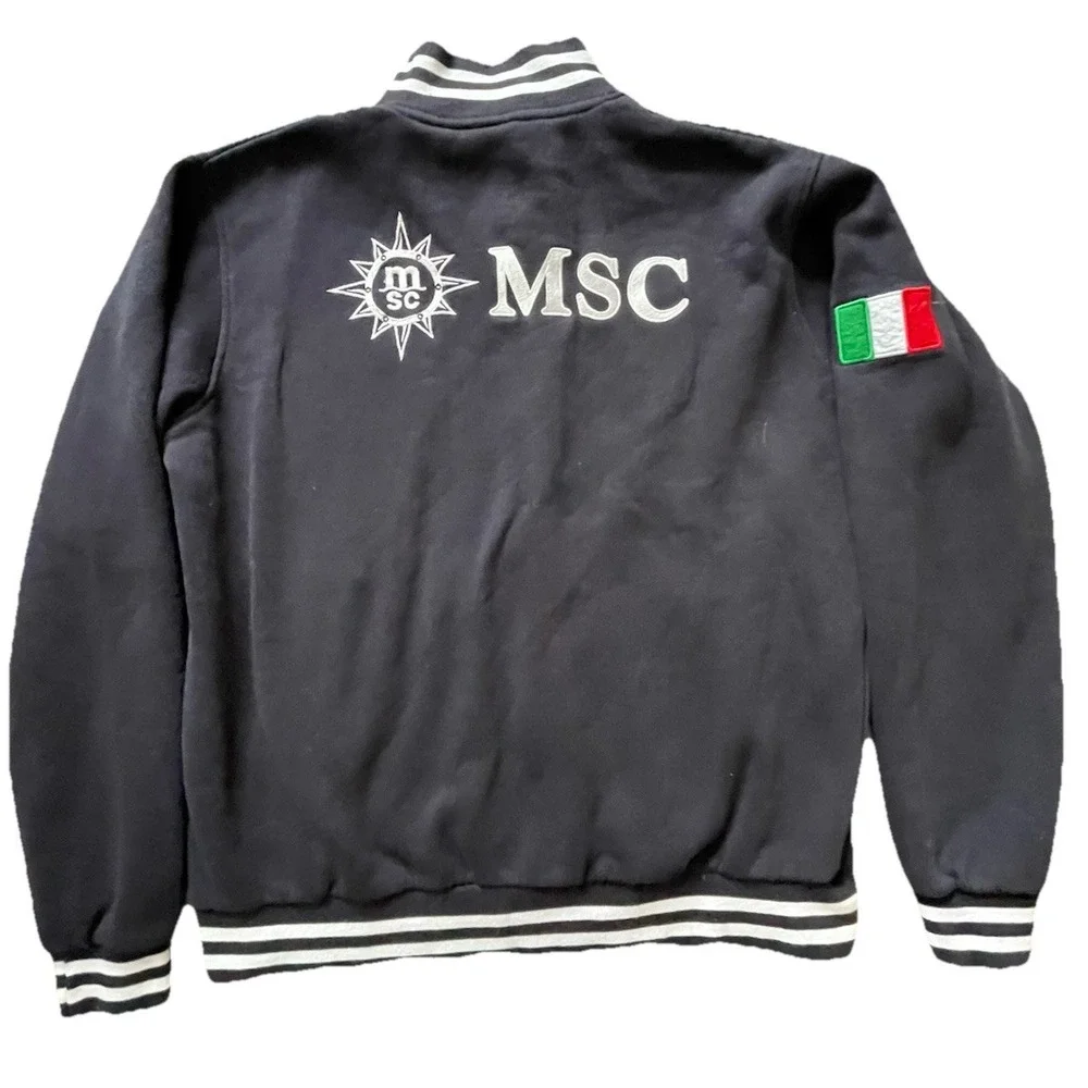 Stadium MSC Cruise‎ Italy Bomber Jacket – Men's Large Embroidered 2-sided - Picture 7 of 12